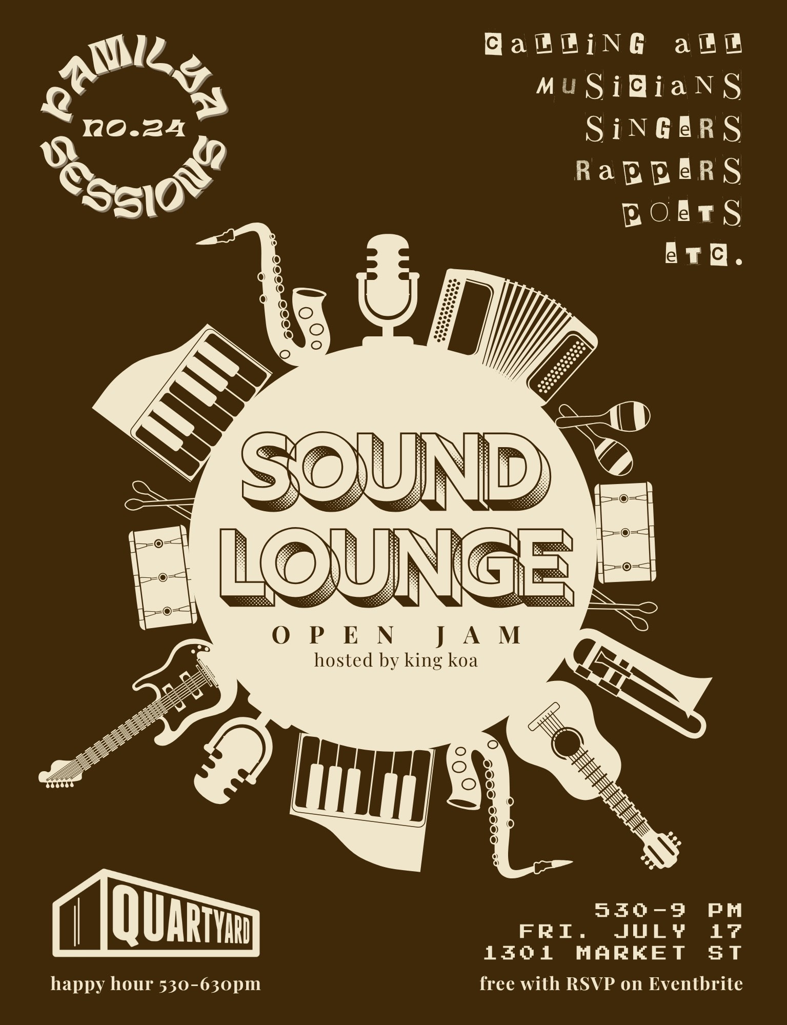 Brown-Monochrome-Live-Music-Flyer-1